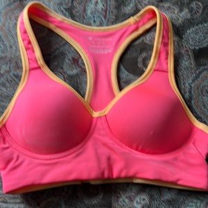 Peach sports bra